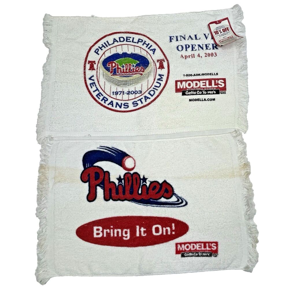 Philadelphia Phillies FINAL VET OPENER Rally Towel April 4th, 2003 Bring It On